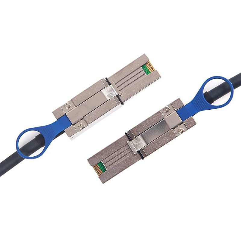 External 26 Pin Mini SAS SFF-8088 to Mini SAS 4X SFF-8088 Data Cable Male Cord Server Raid Cable (50CM/1.65FT)