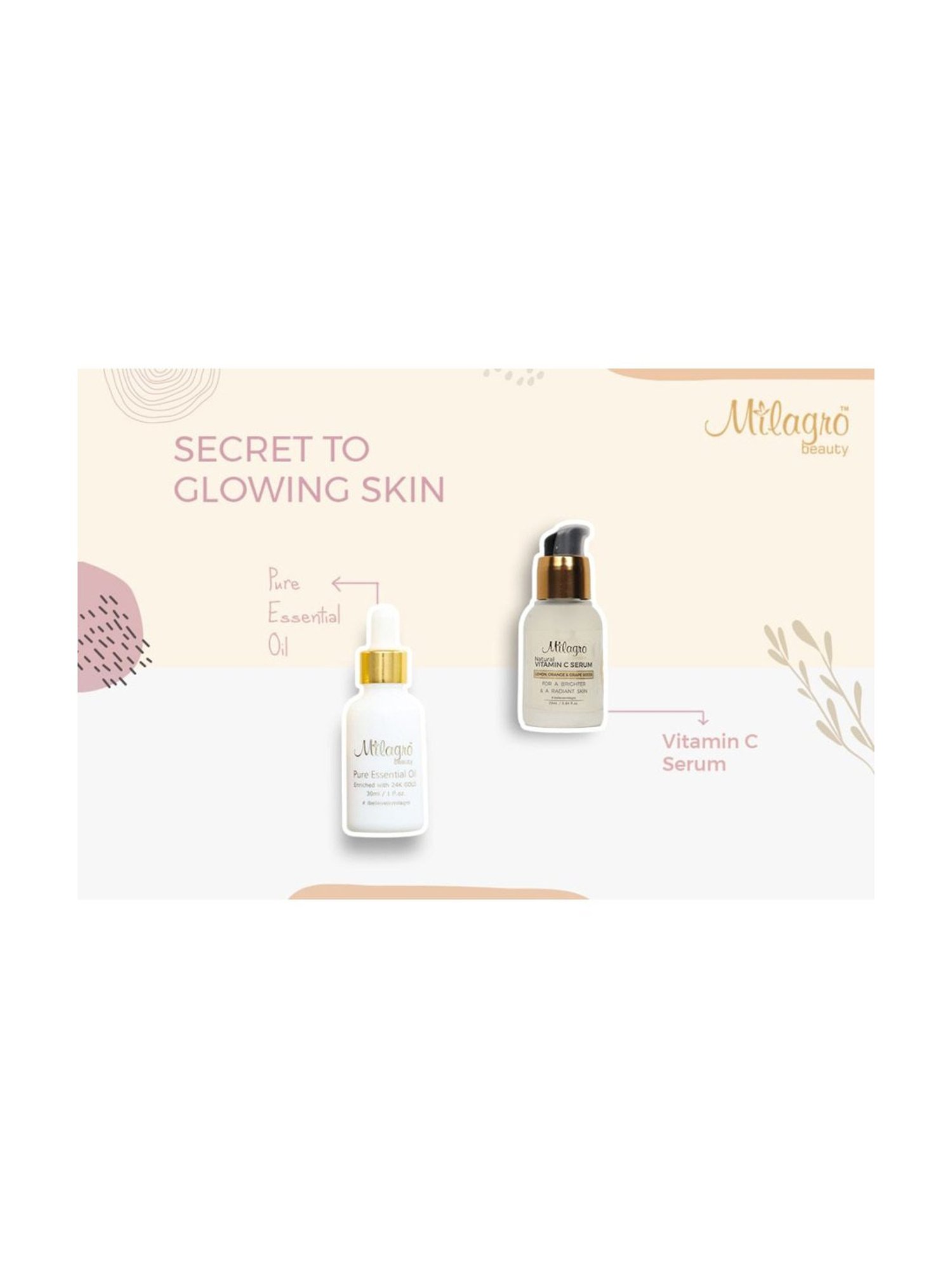 Milagro Beauty Natural Vitamin C Serum - 25 ml