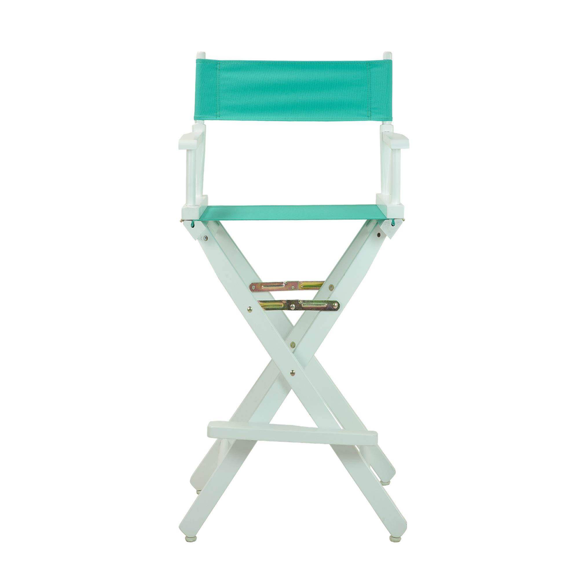 Casual Home 230-01-021-17 30 in. Directors Chair White Frame with Teal Canvas