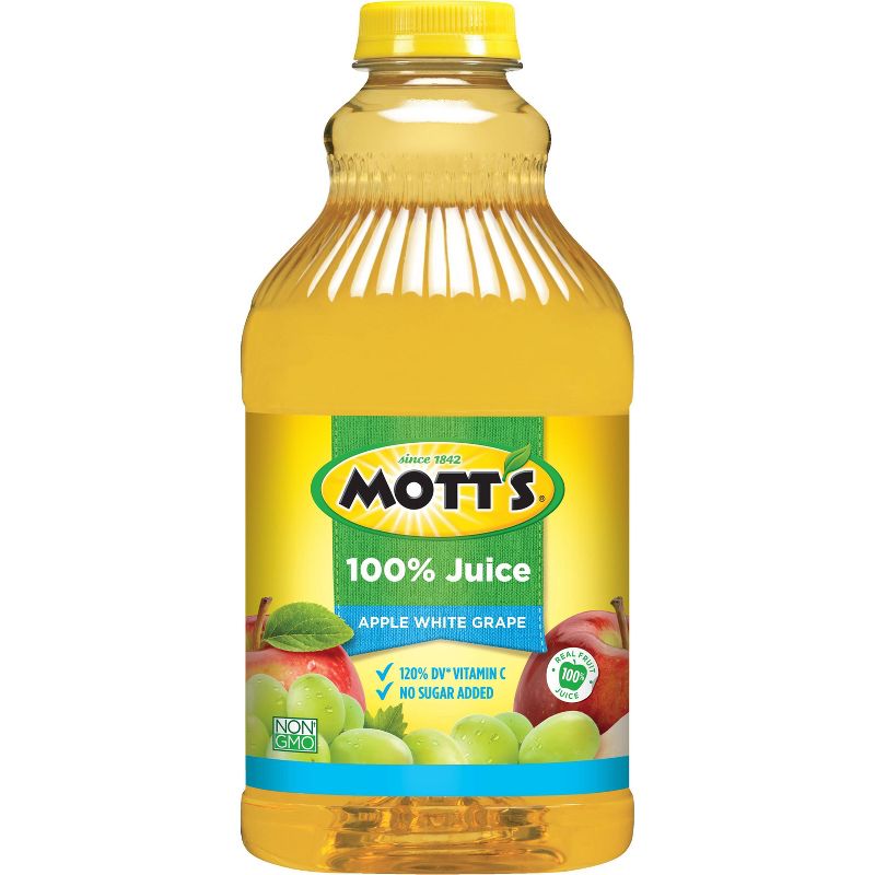 Mott's 100% Apple White Grape Juice - 64 fl oz Bottle