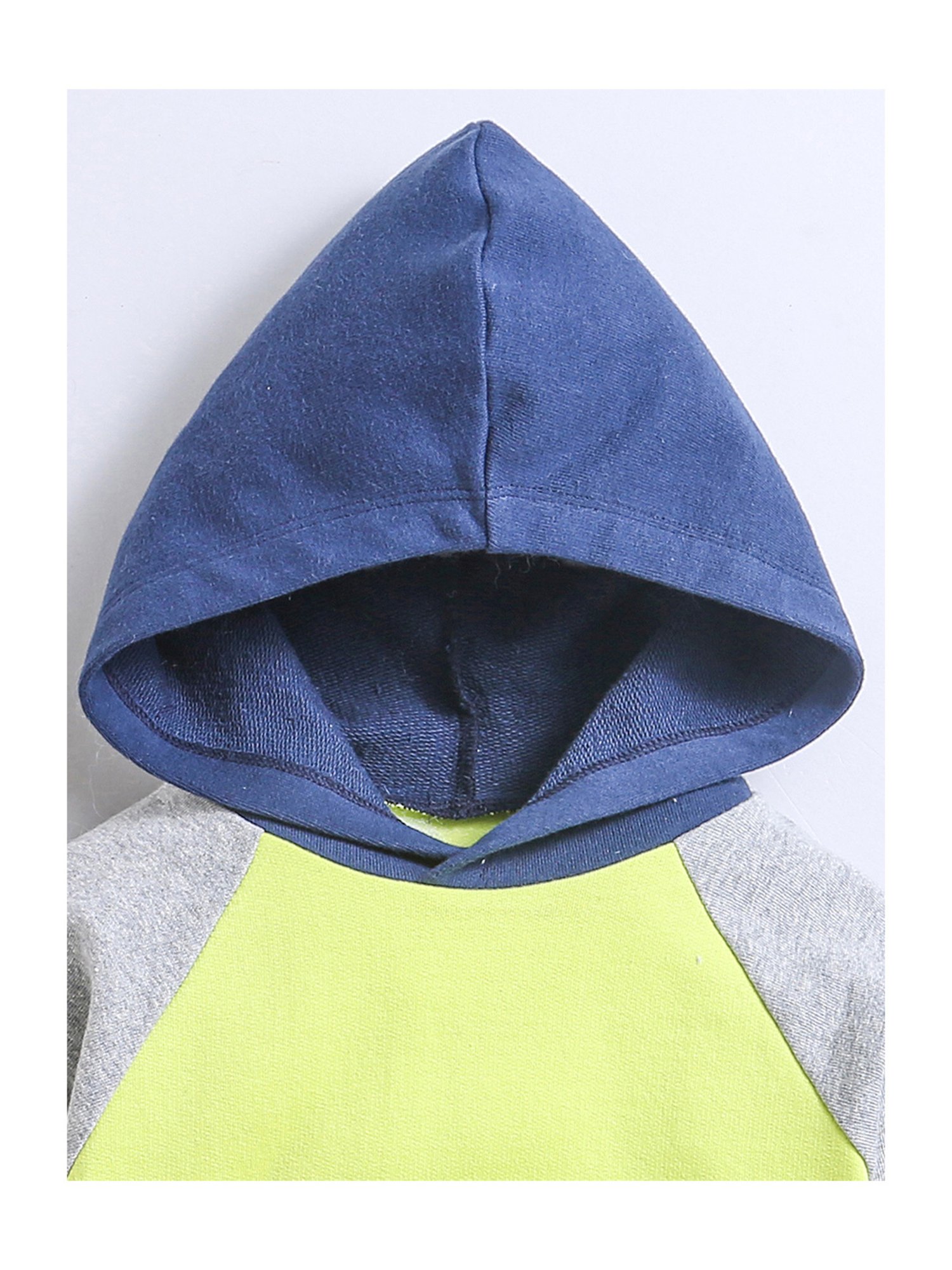 Nino Bambino Kids Neon Yellow Solid Full Sleeves Sweatshirt