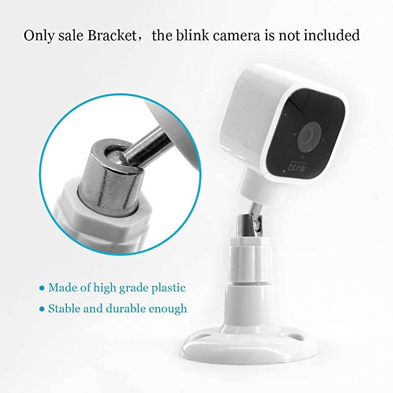 Blink Mini Camera Wall Mount  360 Degree Swivel Ceiling Mount for Both Blink Camera Blink Mini Blink XT2 and Blink Indoor Camera Mount Bracket 3 Pack White