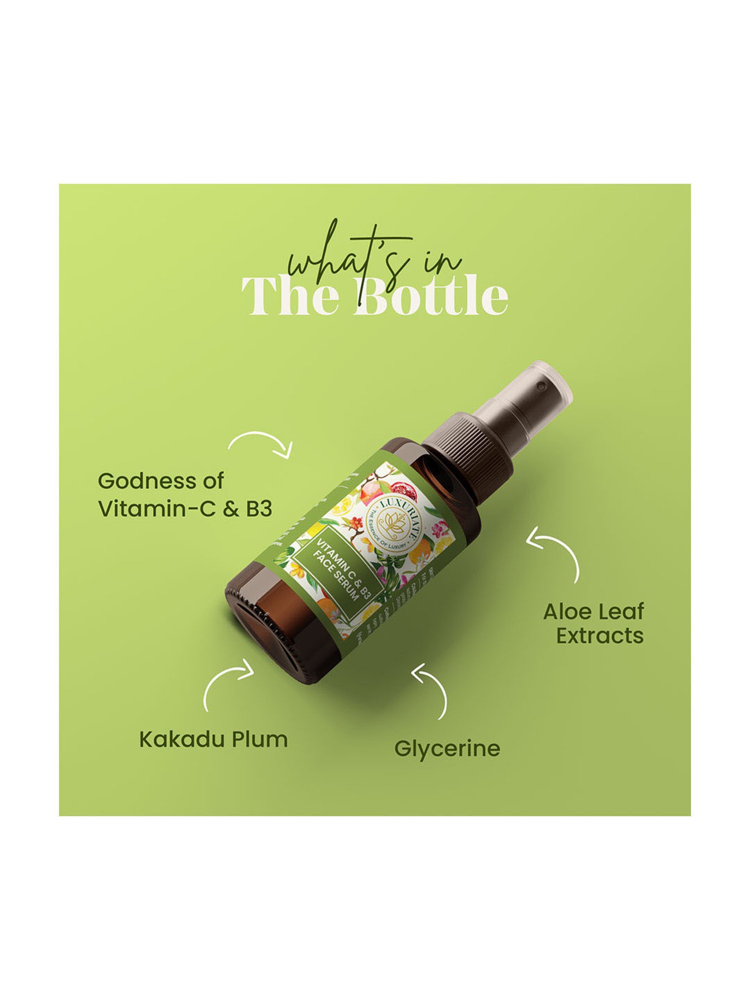 Luxuriate Vitamin C & B3 Moisturizer Cream and Face Serum Combo