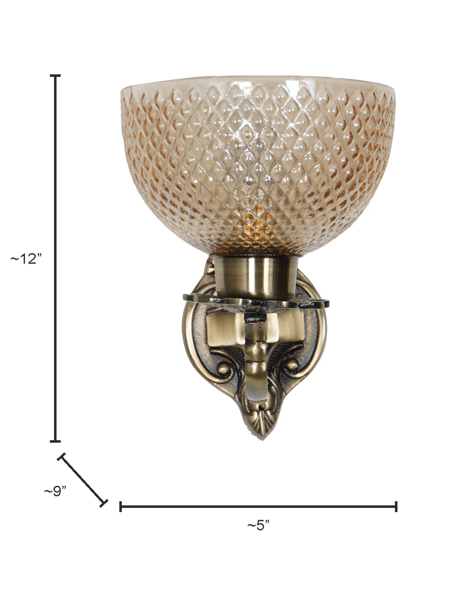 Fos Lighting Traditional Meena Aluminium Wall Light
