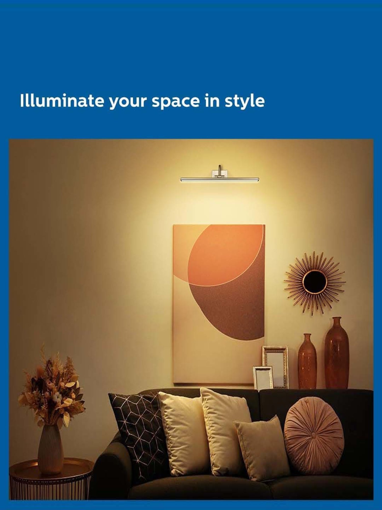 Philips 7W Picture Light for Display (Warm White, Pack of 2)