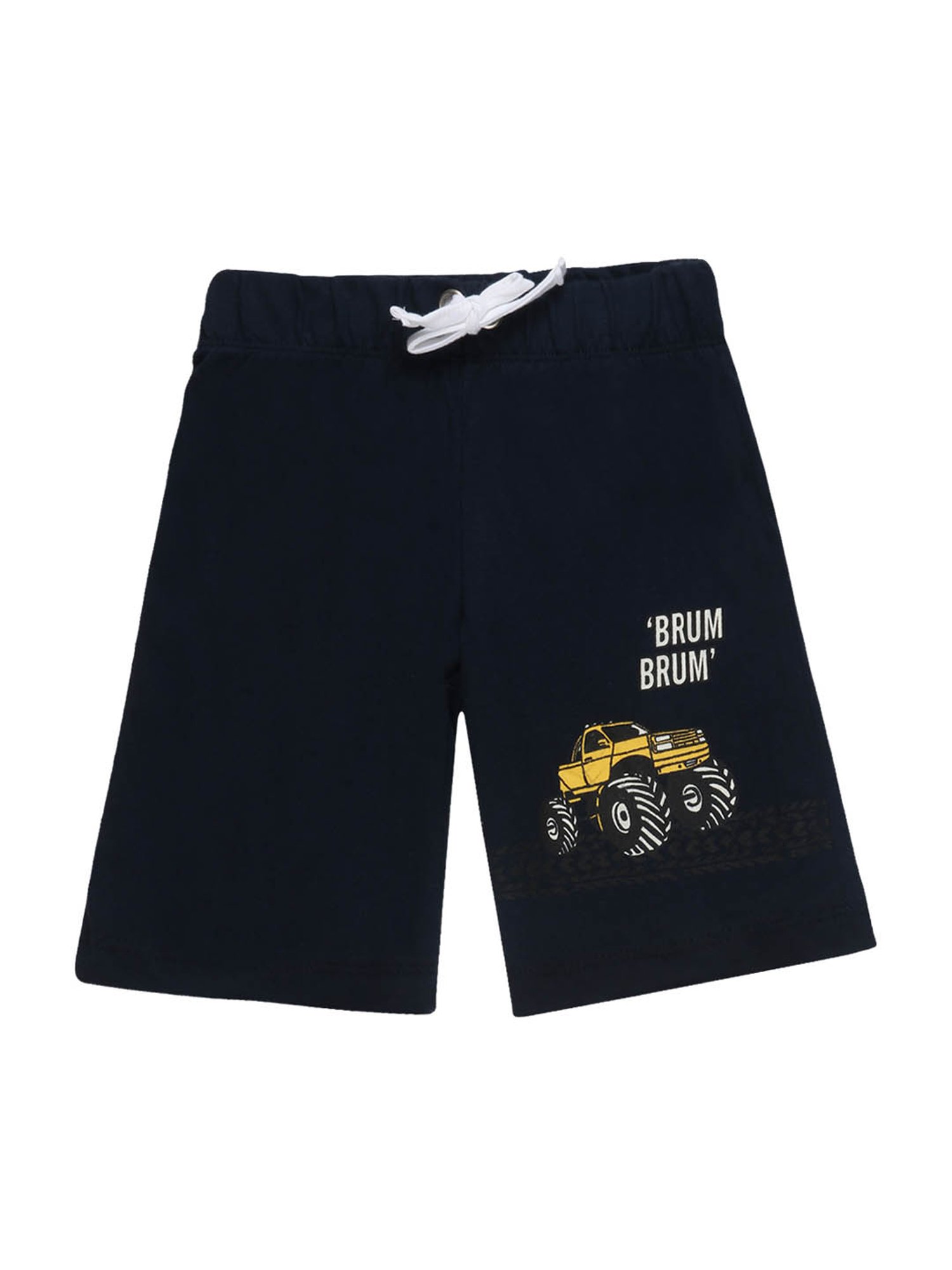 Lazy Shark Kids Grey & Navy Printed  Top with  Shorts