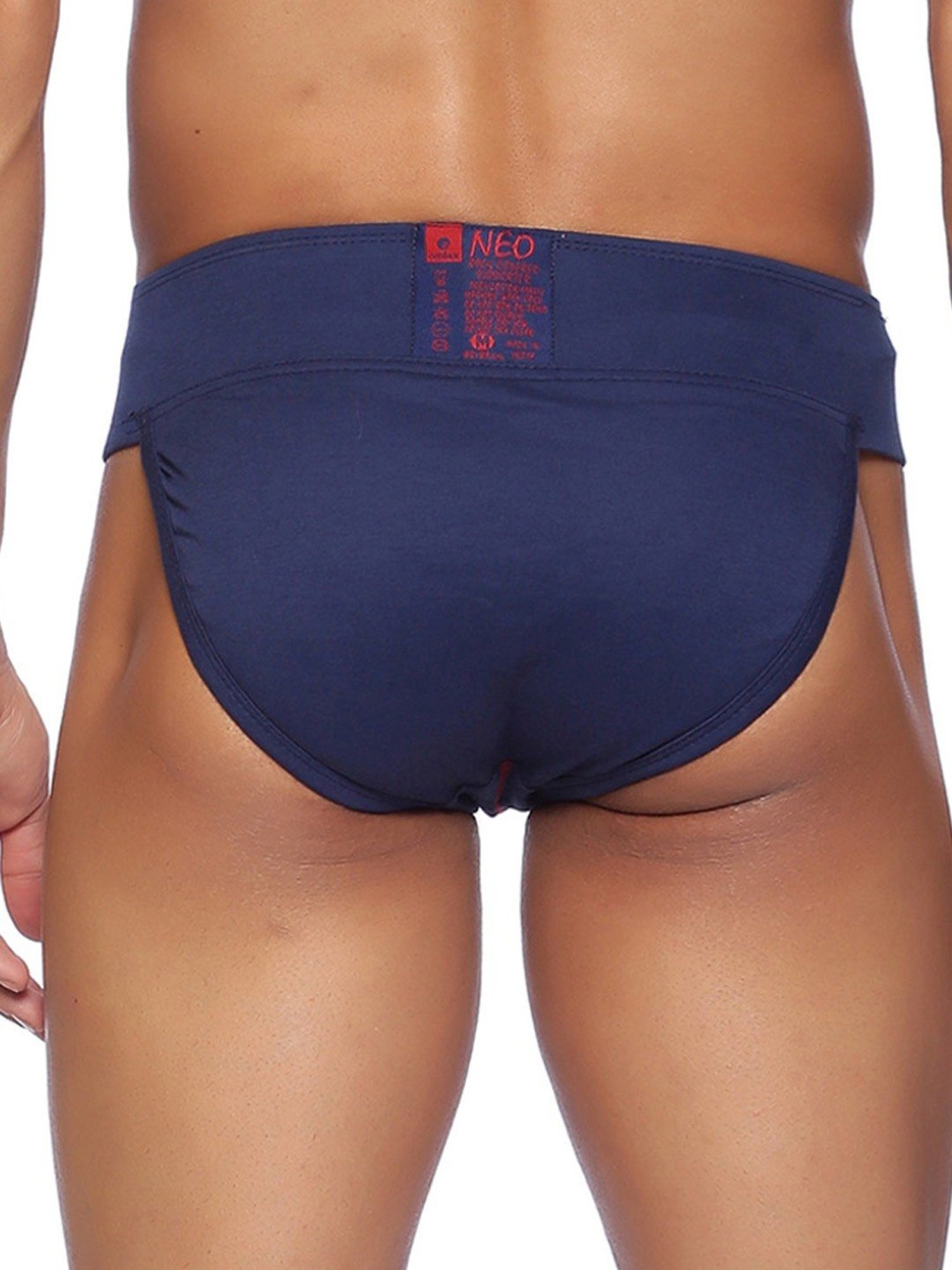 Omtex Men's Athletic Neo Cotton Supporter Back Covered (Navy) Size - 2XL