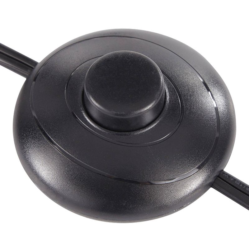 Metal and Frosted Glass Moon Contemporary Floor Lamp Gold (Includes LED Light Bulb) - LumiSource