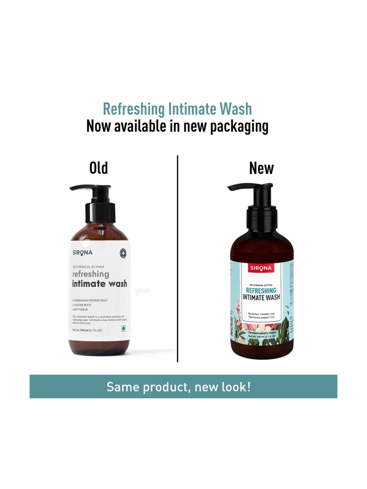 Sirona Natural pH Balanced Refreshing Intimate Wash - 200 ml