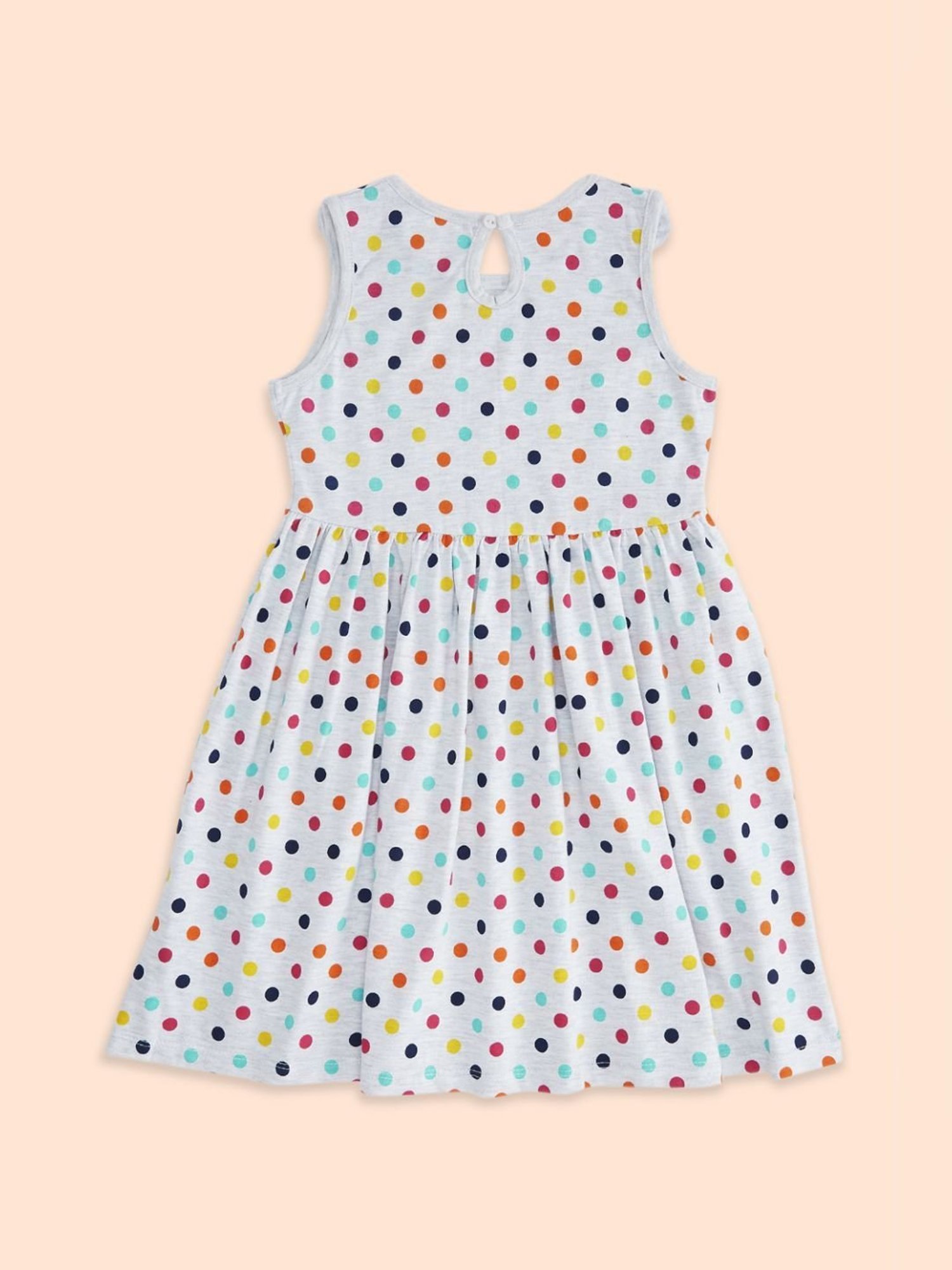 Pantaloons Junior Grey Cotton Printed Dress