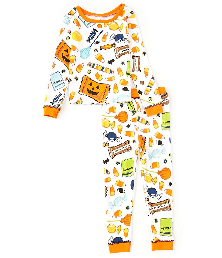 Mud Pie Little Kids 2T-4T Halloween Candy 2-Piece Pajamas Set
