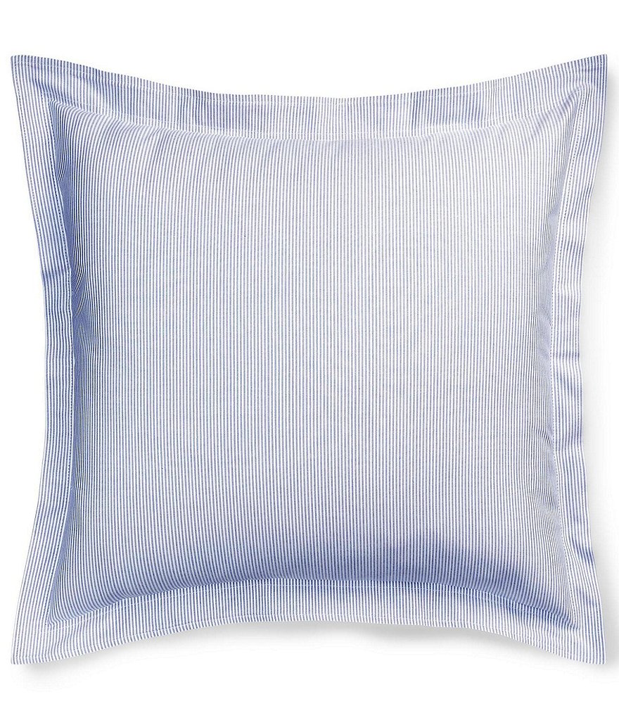Ralph Lauren Organic Cotton Oxford Stripe Euro Sham