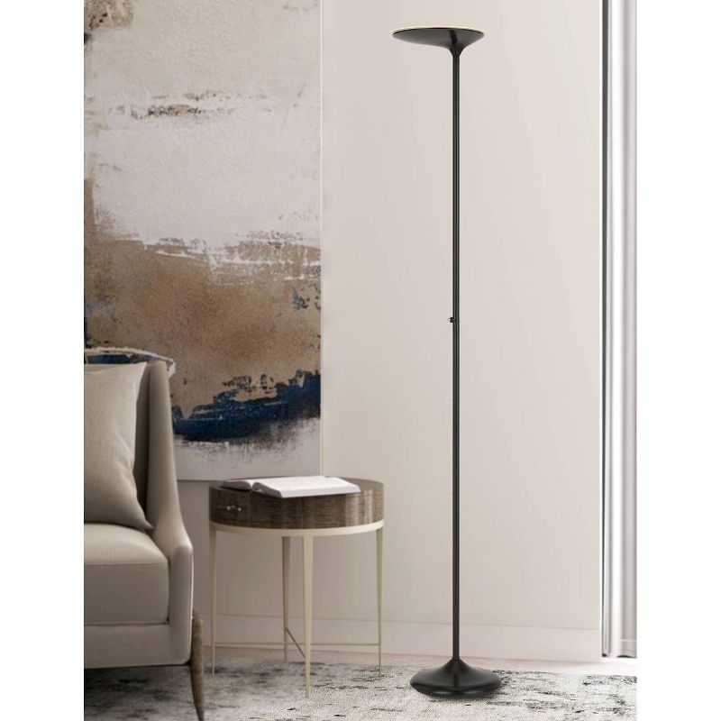 71" Metal Integrated Dimmable Torchiere (Includes LED Light Bulb) Dark Bronze - Cal Lighting