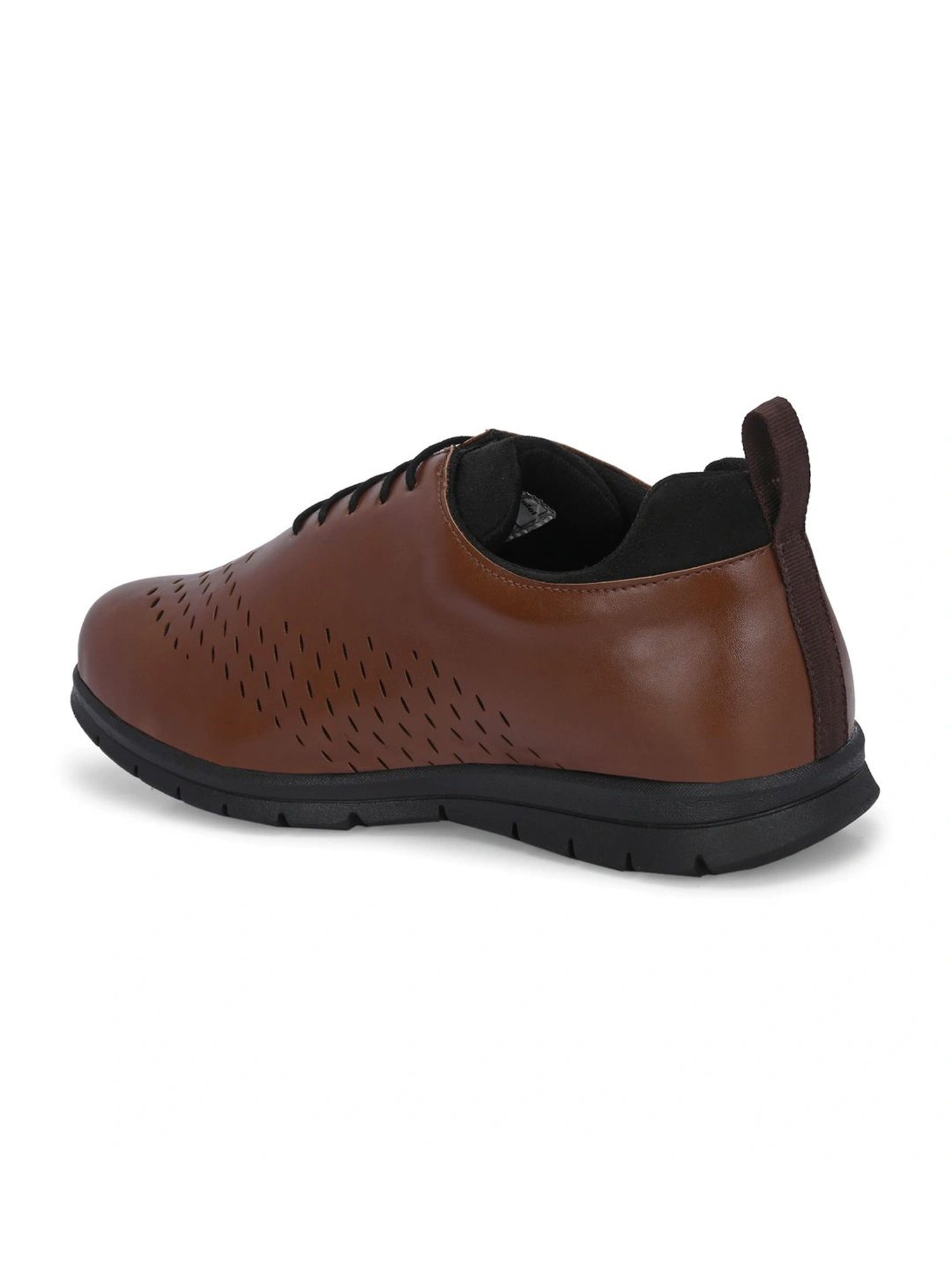 Hoversole Men's Rick Tan & Black Oxford Shoes