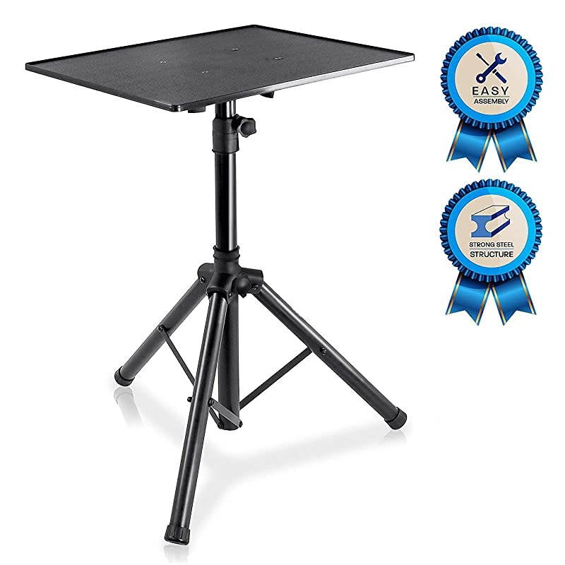 Pro DJ Laptop Projector Stand Adjustable Laptop Stand Computer DJ Equipment Studio Stand Mount Holder Height Adjustable Laptop Projector Stand 23quot to 41quot Good For Stage or Studio  PLPTS3