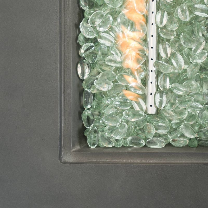 Sage 35"x35" Round Outdoor Fire Table - Stone - Sego Lily