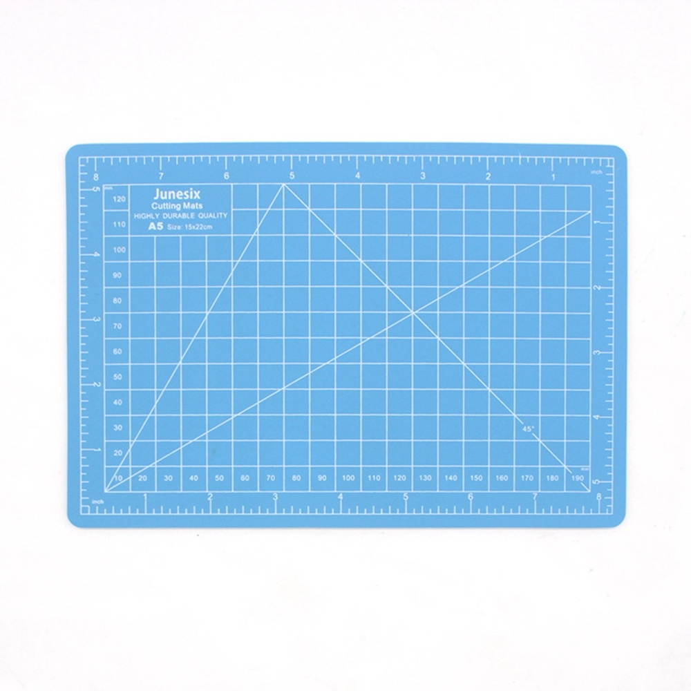 A5 Cutting Map Manual Model Cutting Pad Paper Cutting Pad Manual DIY Tool Cutting Board Durable PVC Craft Card for Student Home Office Grey