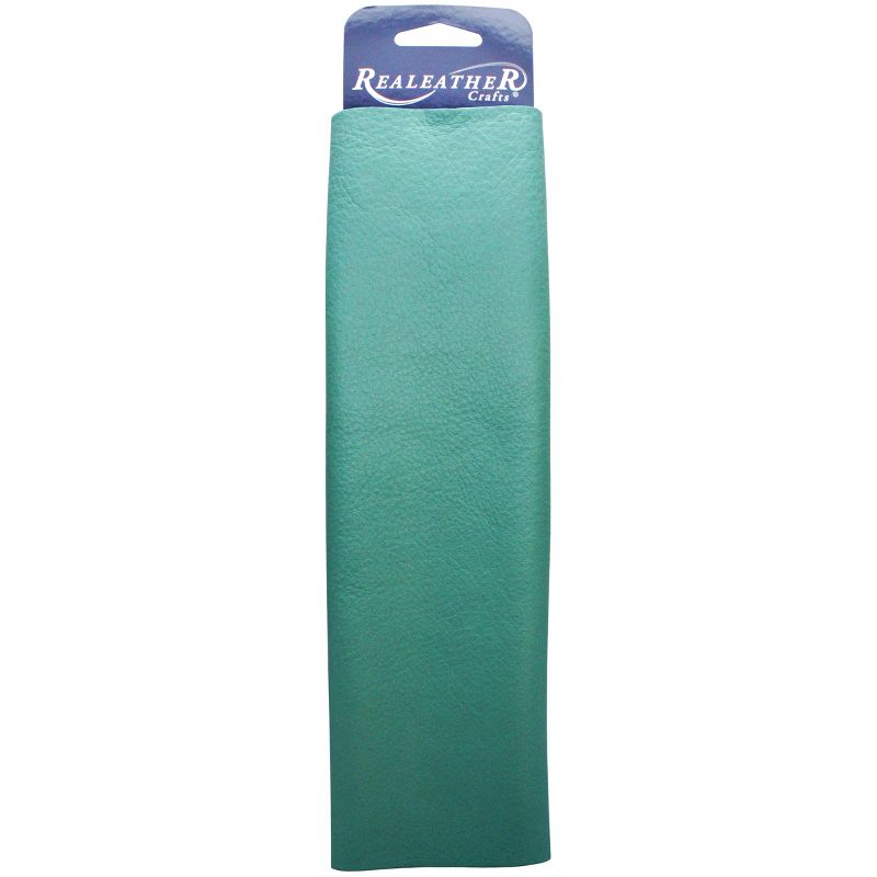 Realeather Crafts Leather Premium Trim Piece 8.5"X11"-Turquoise