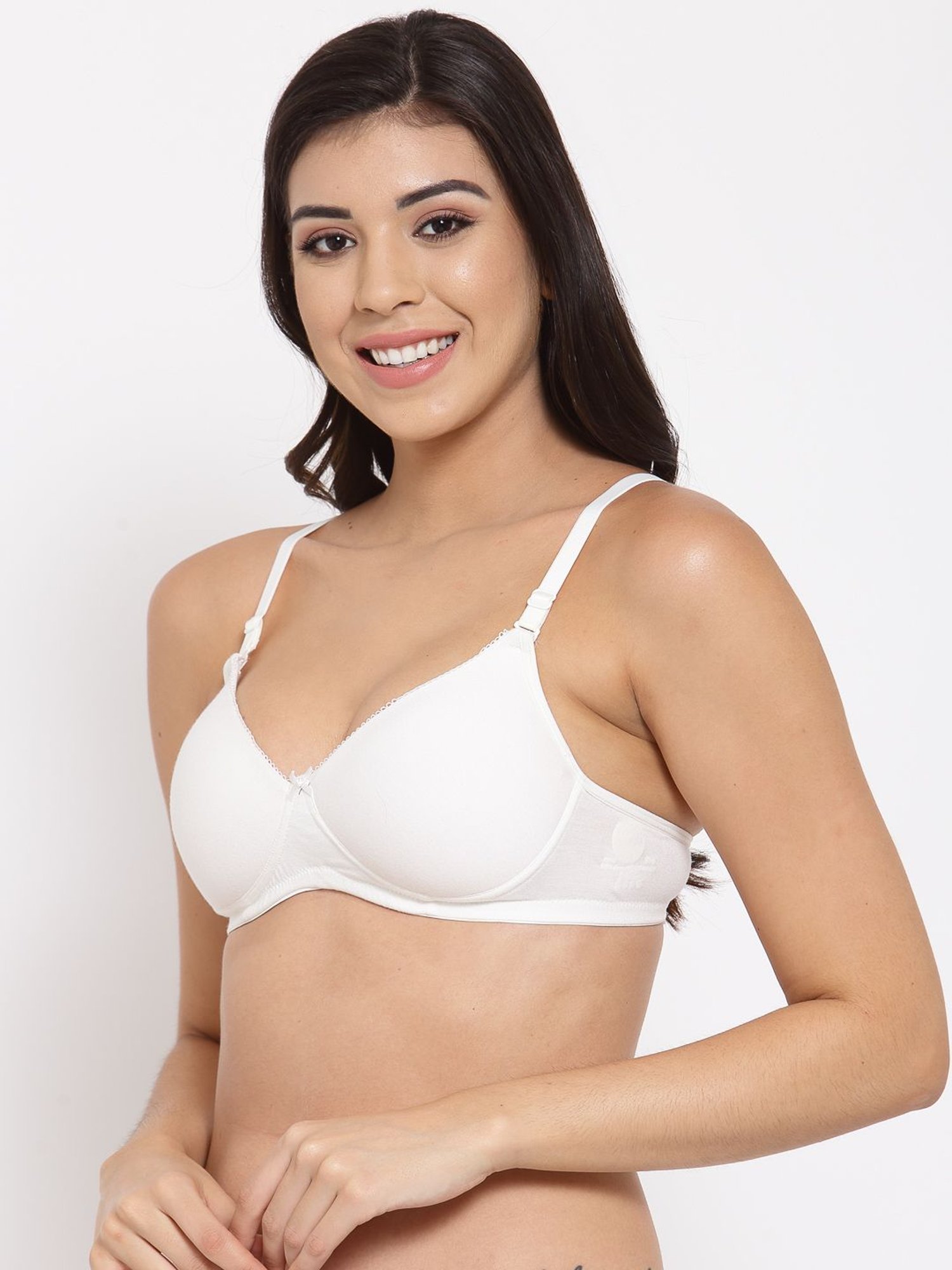 Inner Sense White Non Wired Padded T-shirt Bra