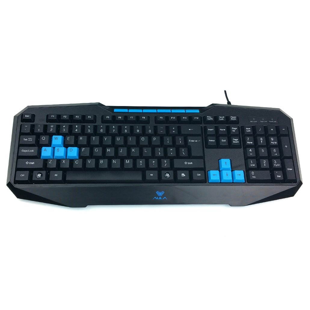 AULA Catalyst Gaming Keyboard, Ergonomic Keyboard Multimedia keys, Swappable Gaming Keys, Computer Keyboard
