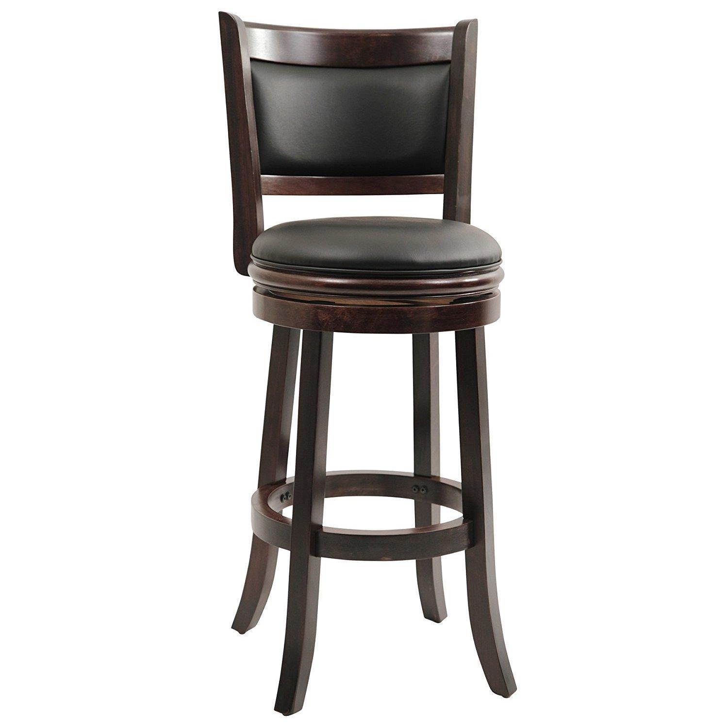 Boraam 29" Augusta Swivel Stool in Cappuccino Finish