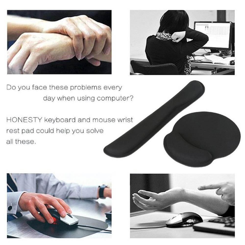 Rebound Memory Cotton Keyboard Bracers with Mouse Pad Pillow Kit