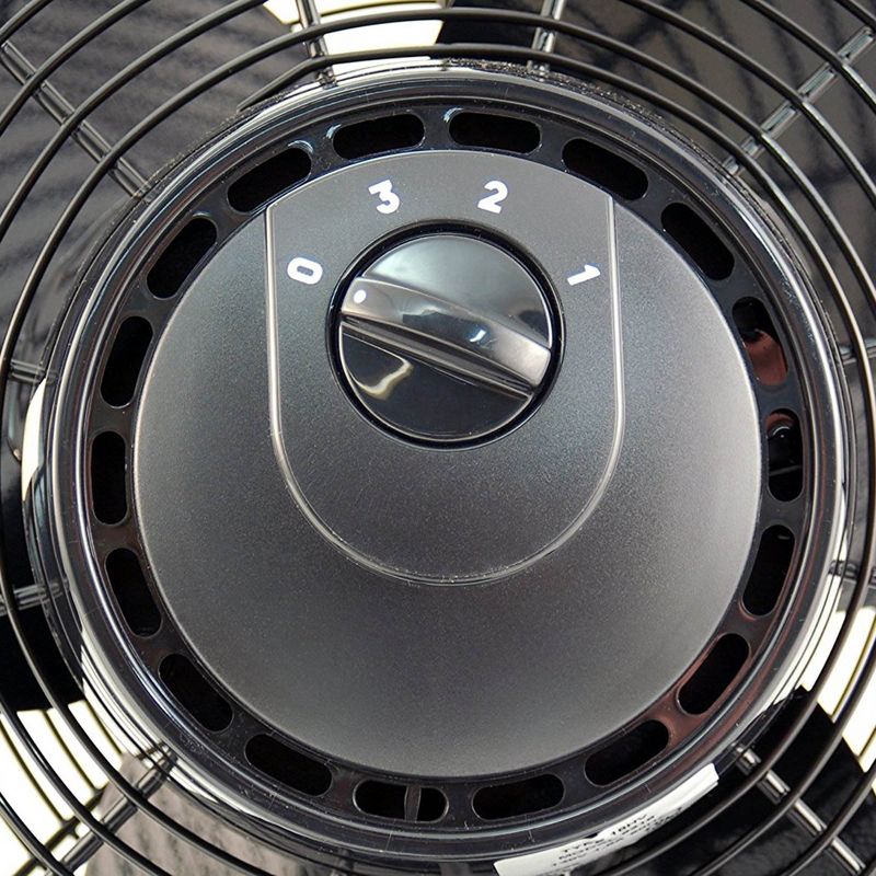 Air King 12 Inch 1/25 Horsepower 3-Speed Indoor Industrial and Commercial Open Motor Pivoting Warehouse Garage Steel Floor Fan, Black