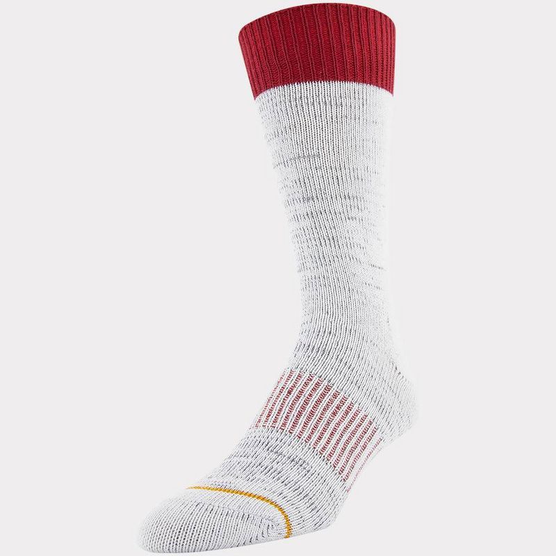 Signature Gold by GOLDTOE Men's Native Nomad Crew  Double Faced Socks 2pk - Gray 6-12.5