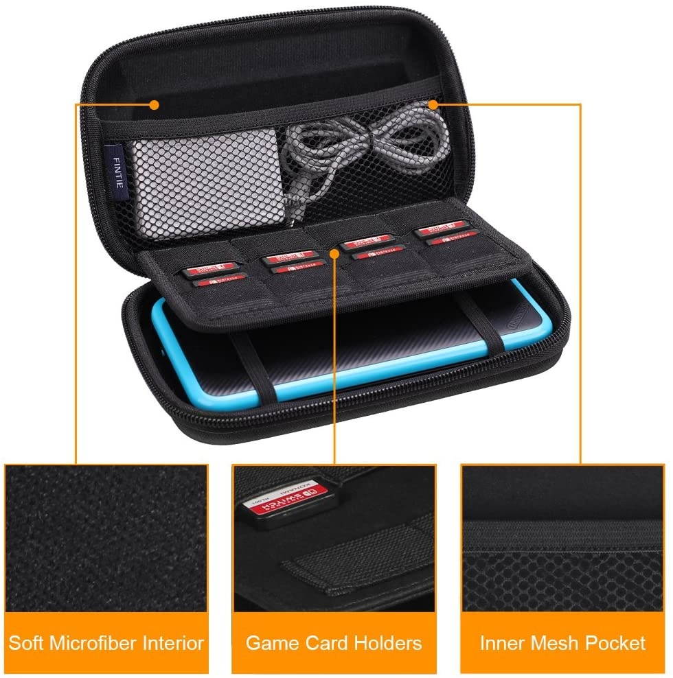 Fintie Carry Case for Nintendo 2DS XL / New 3DS XL LL, Protective Hard Shell Portable Travel Cover Pouch for New 3DS XL LL / New 2DS XL Console with Slots for Games & Inner Pocket (Dont Touch)