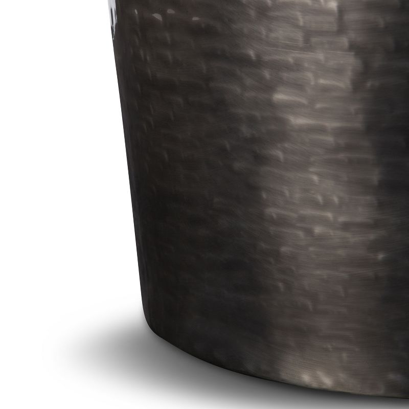 23" Suzanne Metal Accent Table Antique Silver - WyndenHall