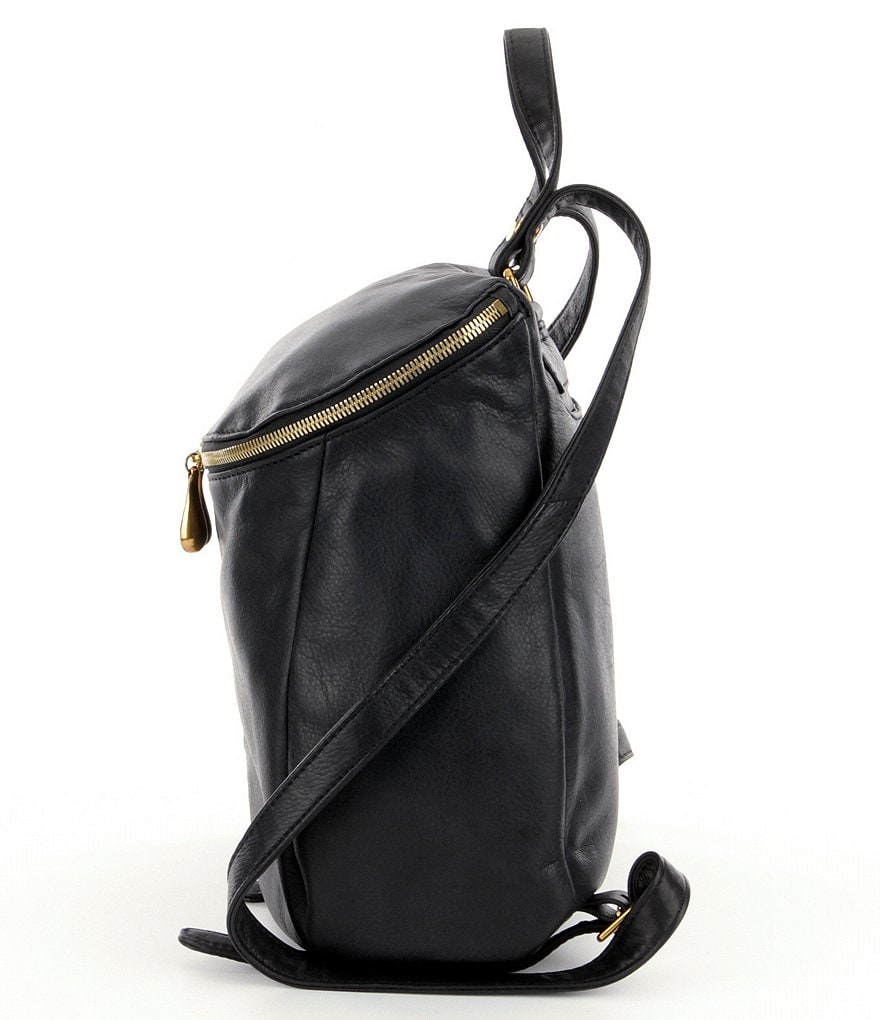 HOBO River Zip Top Medium Leather Backpack
