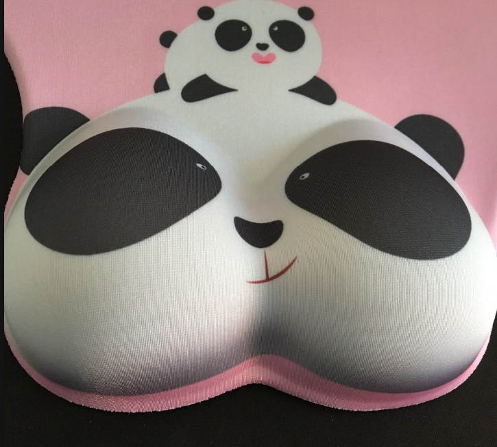 Anime Panda 3D Mouse Pad Ergonomic Soft Silicon Gel Gaming Mousepad with Wrist Support Animal Mouse Mat For PC Mac