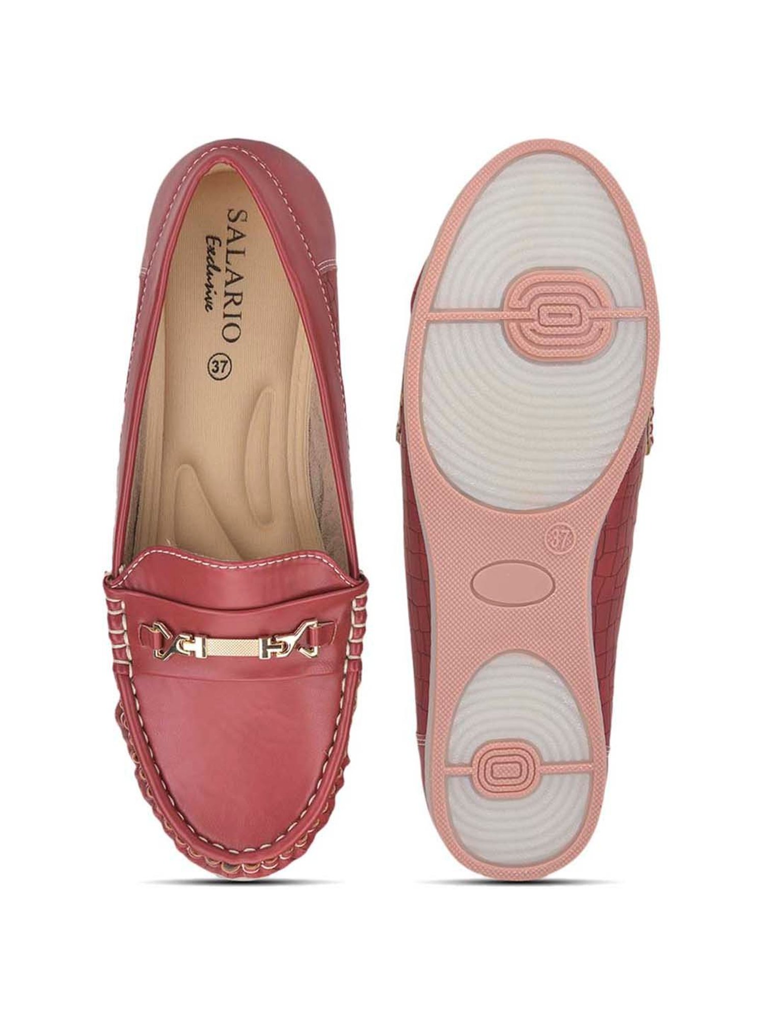 Salario Women's Maroon Casual  Loafers