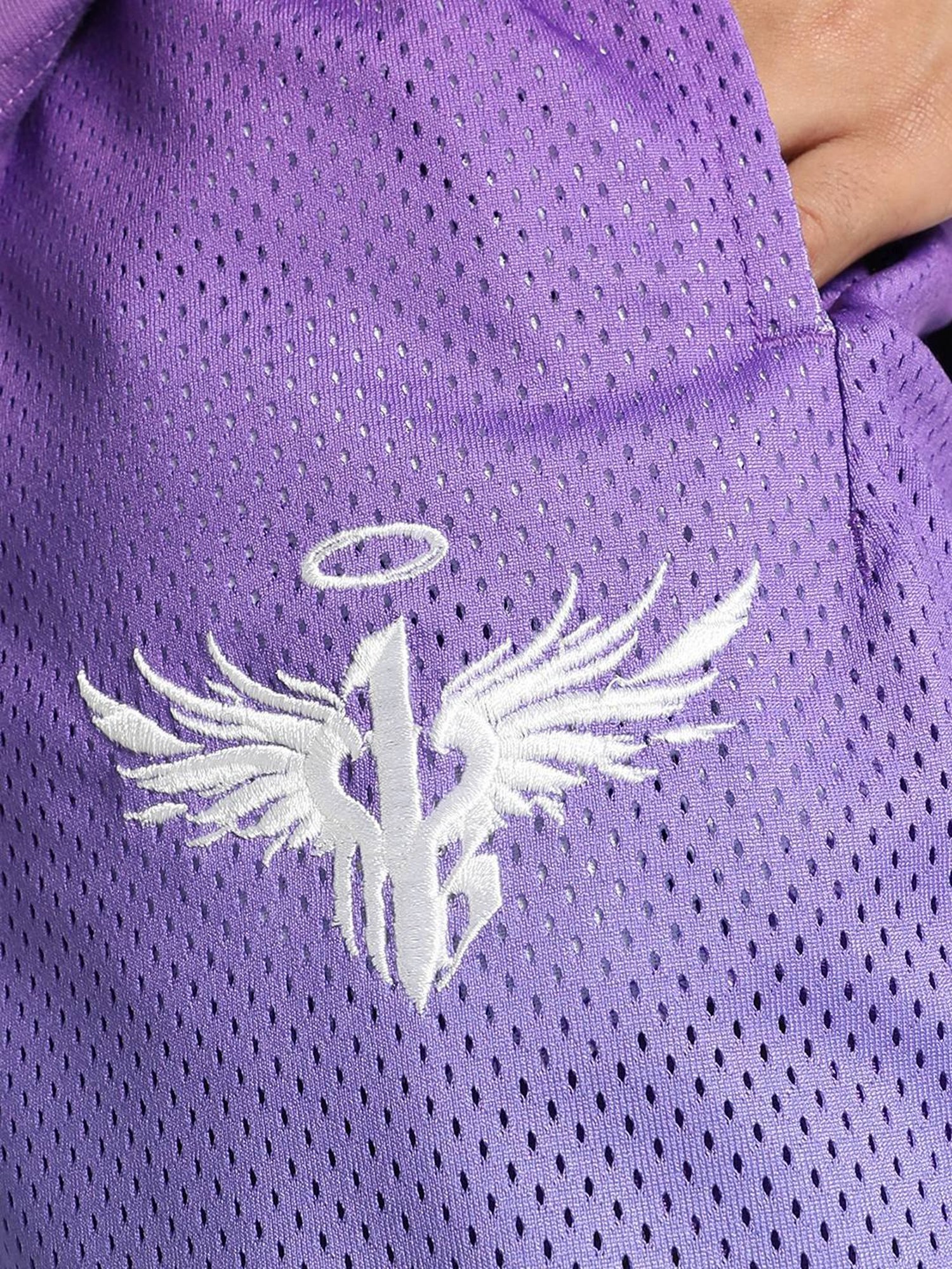 Puma MELO X CHAROLETTE Purple Glimmer Regular Fit Printed Sports Shorts