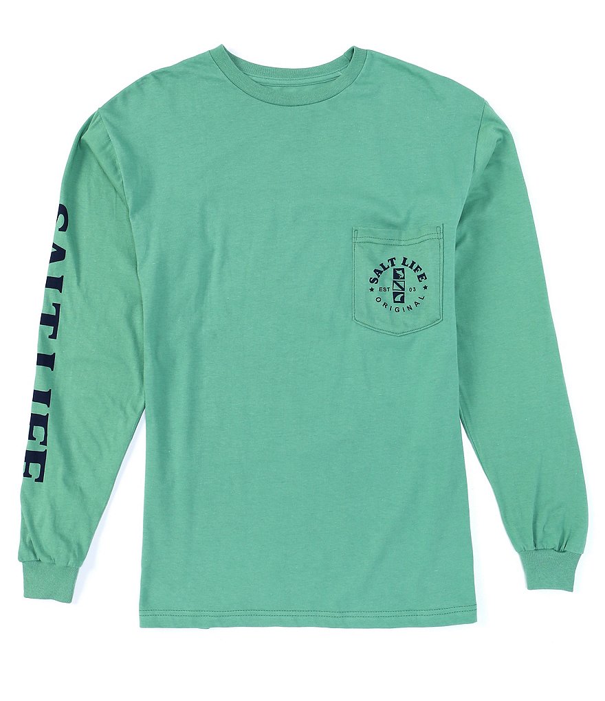 Salt Life Salty Mate Long-Sleeve Pocket Tee