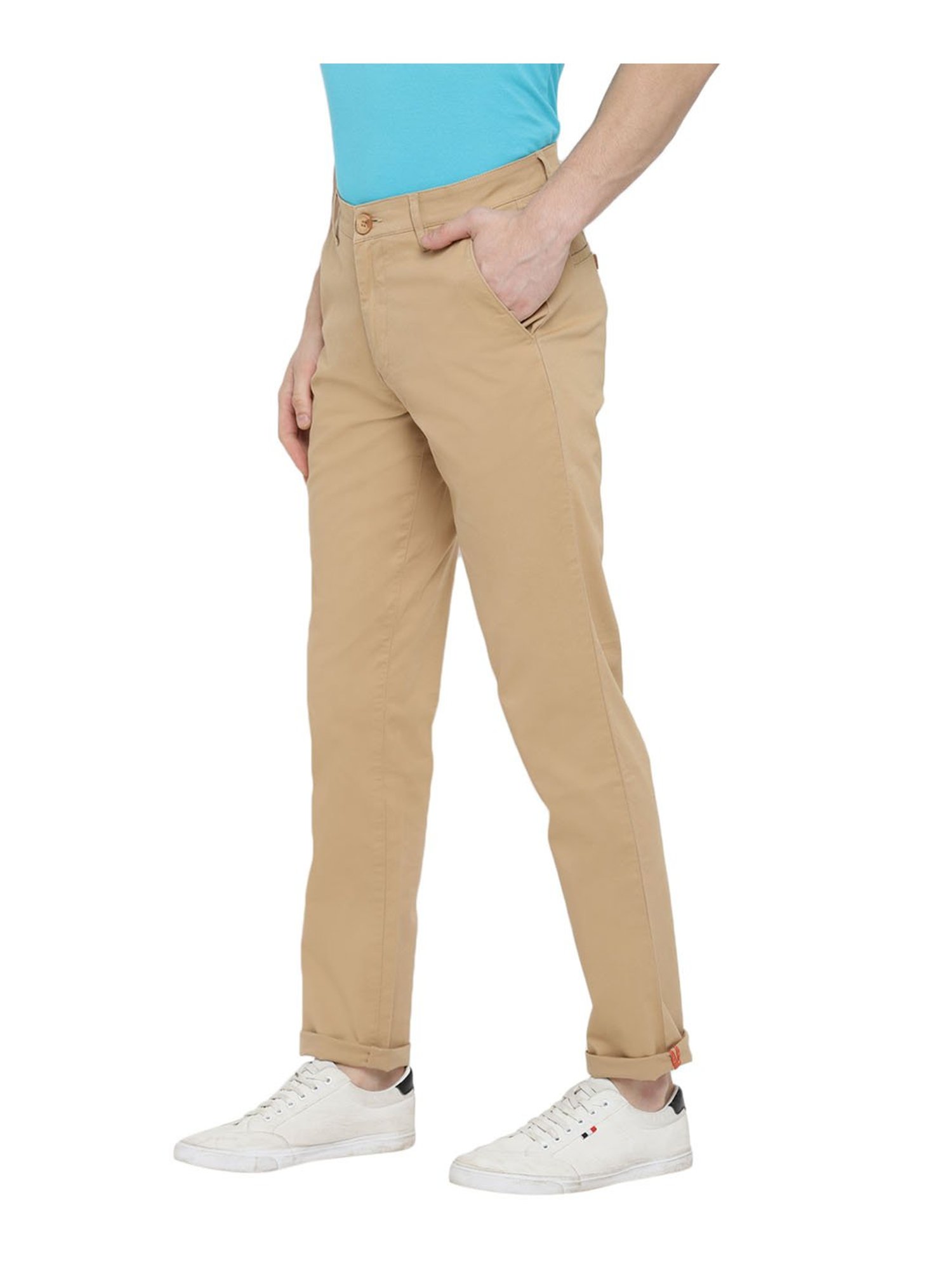 Red Chief Khaki Regular Fit Trousers