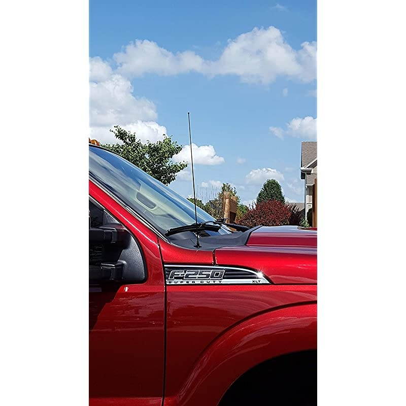 21 Inch Black Antenna is Compatible with Nissan Titan 20192020 Spiral Wind Noise Cancellation Spring Steel Construction Stainless Steel Threading