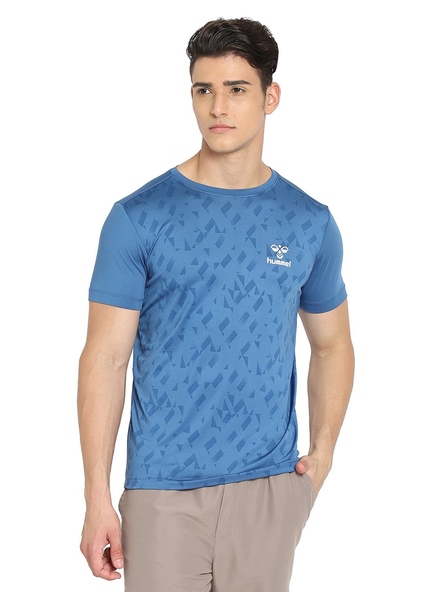 Hummel Blue Round Neck T-Shirt