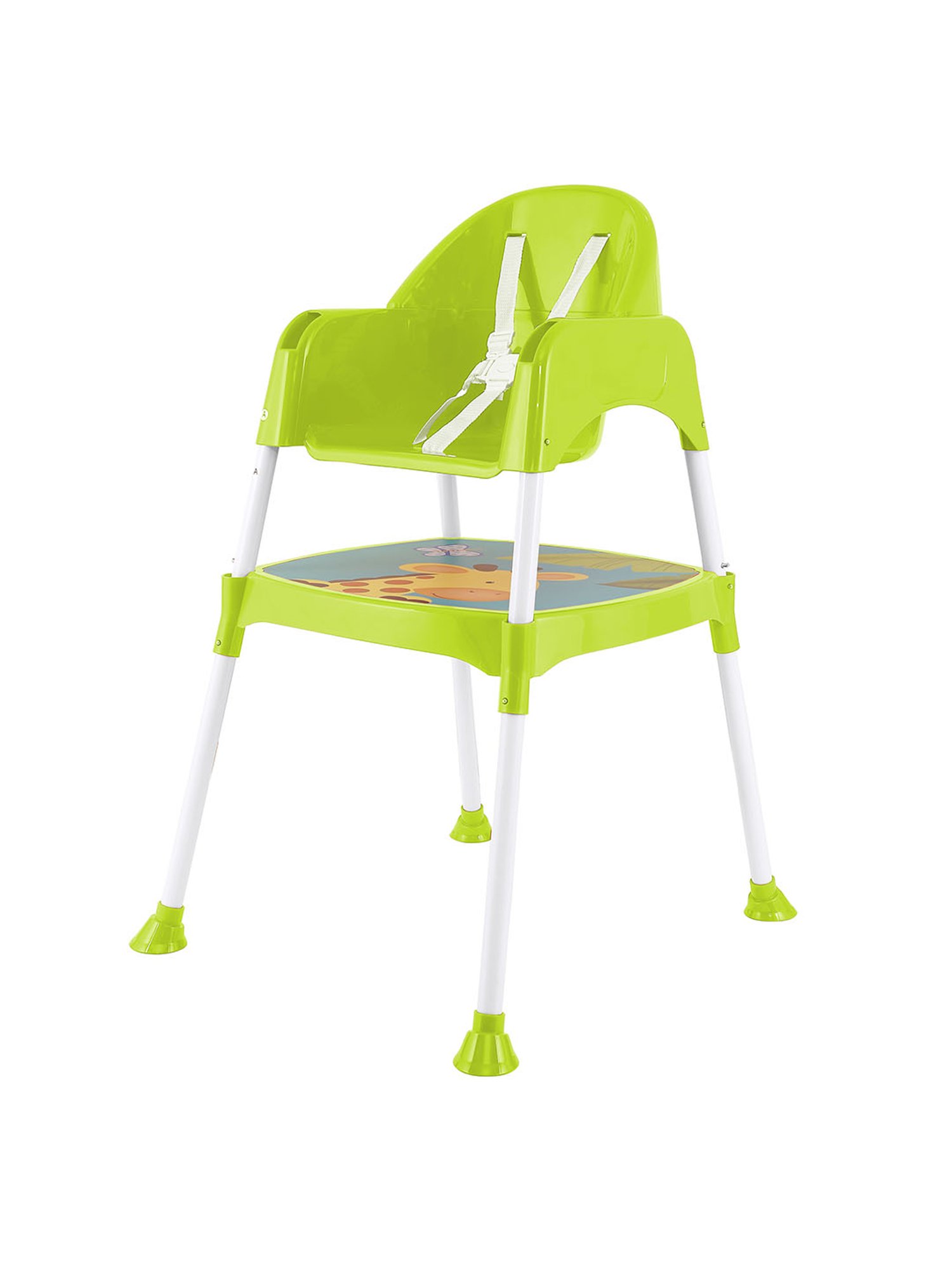 Baby Moo Giraffe Lime Green High Dining Chair