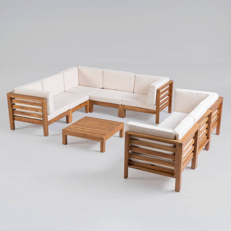 Draper 5pc Sectional Set with Sunbrella - Sage - Leisure Made