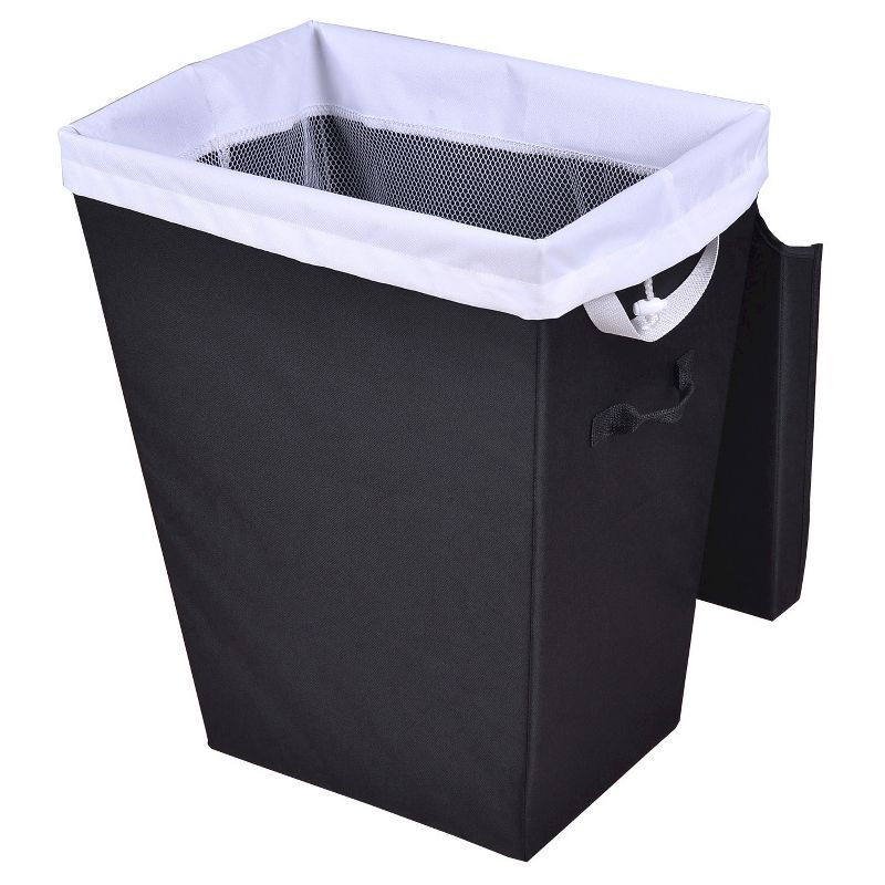 Laundry Hamper With Lid Black - Room Essentials™