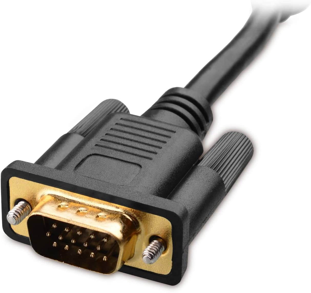 Cable Matters VGA to VGA Cable with Ferrites (SVGA Cable) 50 Feet