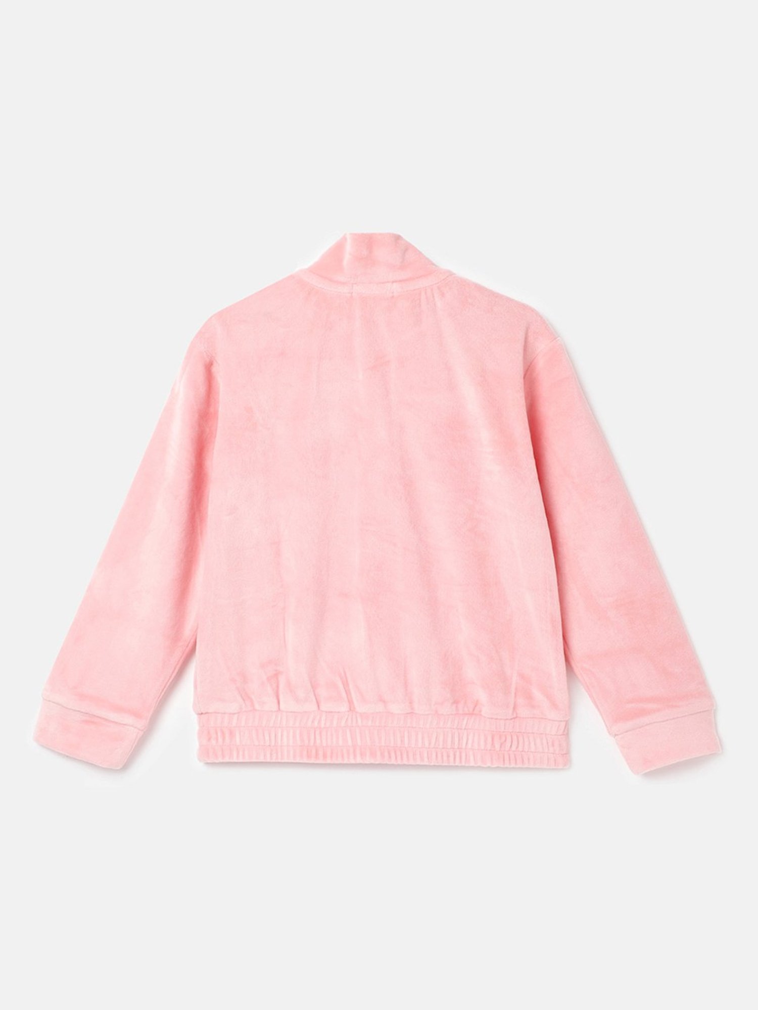 United Colors of Benetton Kids Peach Solid Full Sleeves Sweatshirt