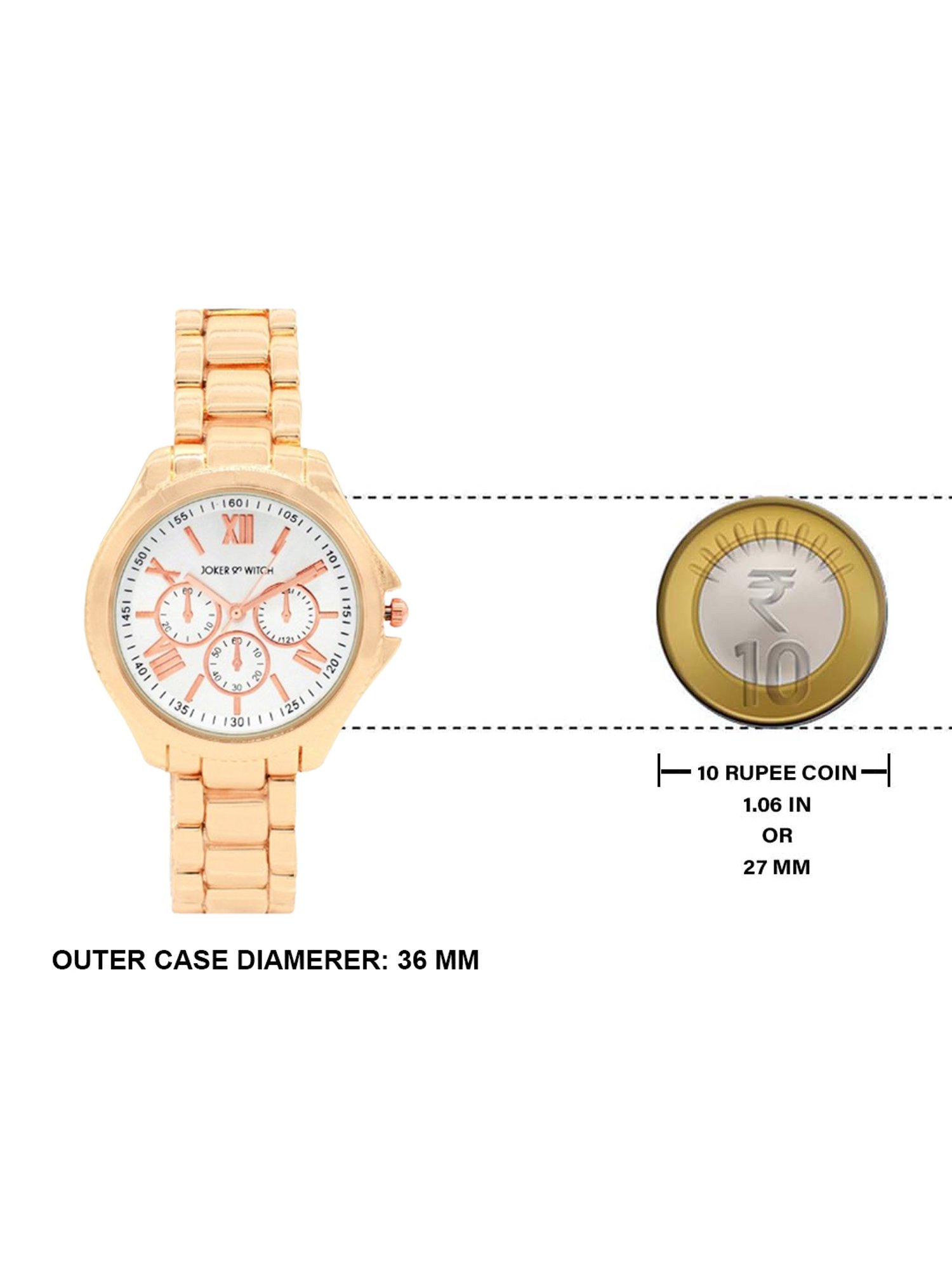 Joker & WItch JWBS120 Multifunction Watch for Women With Bracelet