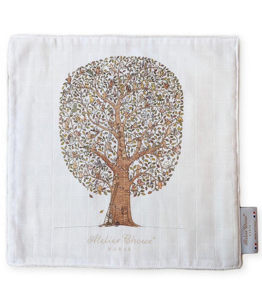 Atelier Choux Paris Friends & Family Tree Organic Cotton Mini Towel
