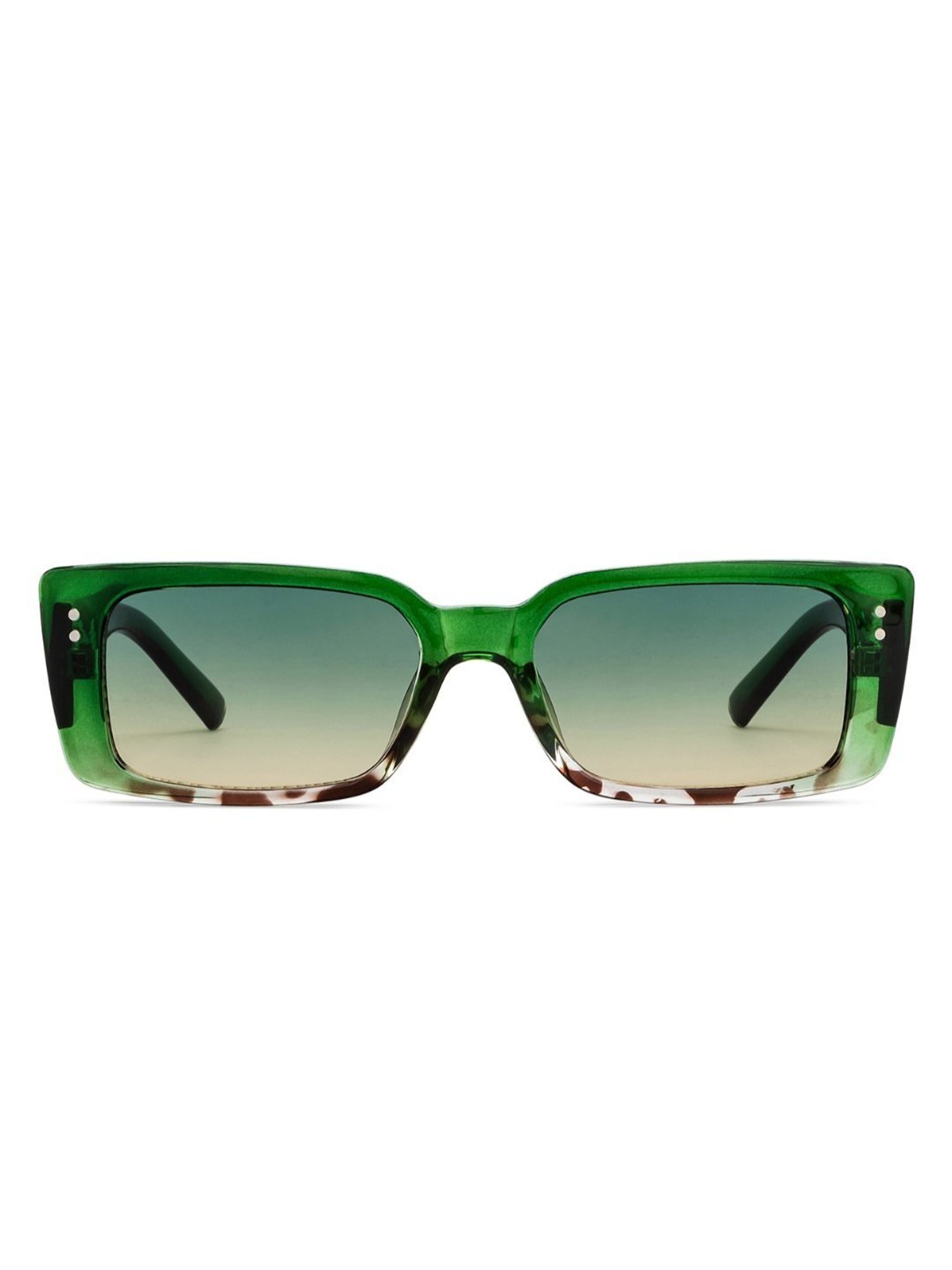 OJOS Green Rectangular Polarised and UV Protected Lens Unisex Sunglasses