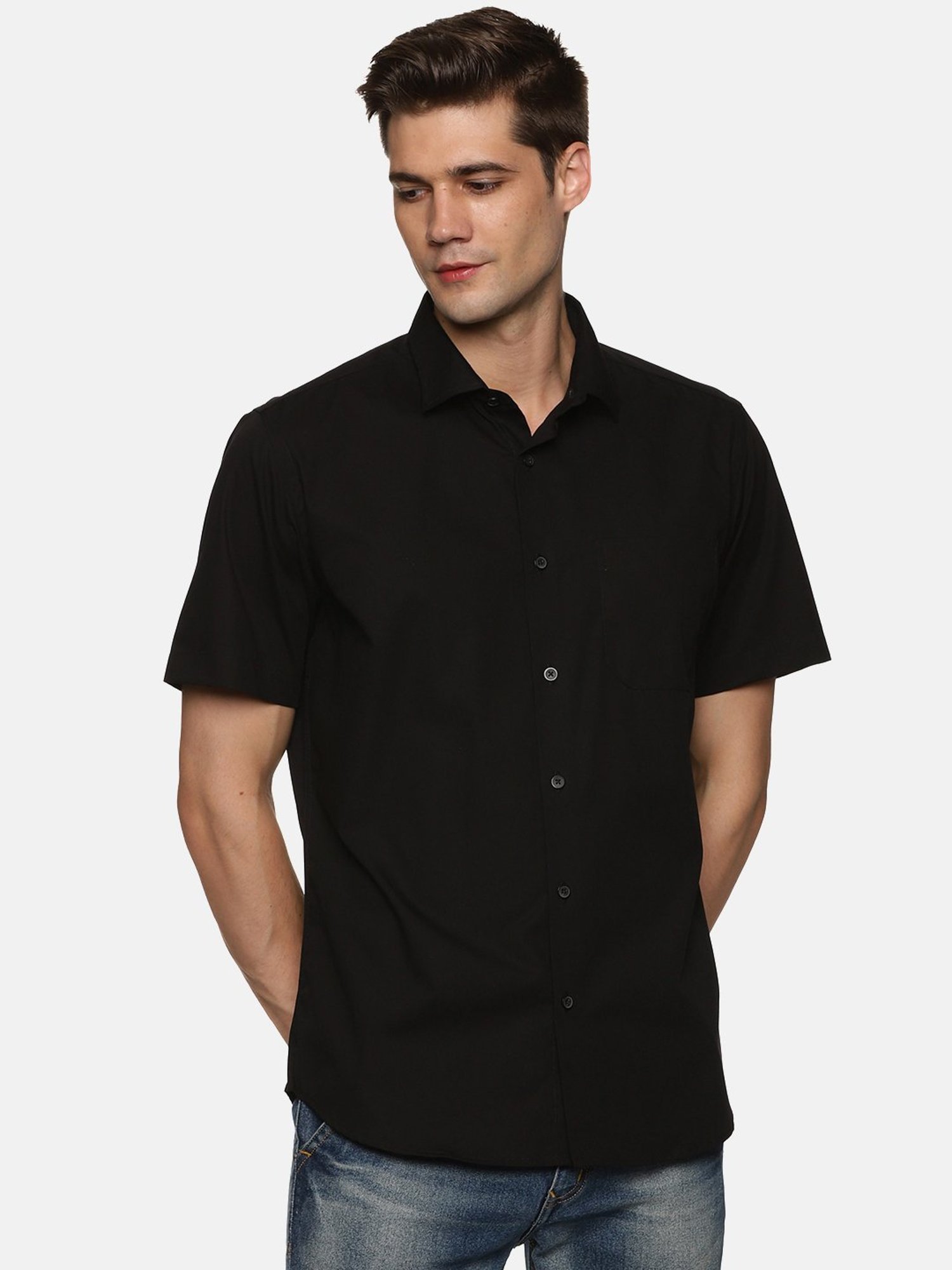 Don Vino Black Regular Fit Shirt