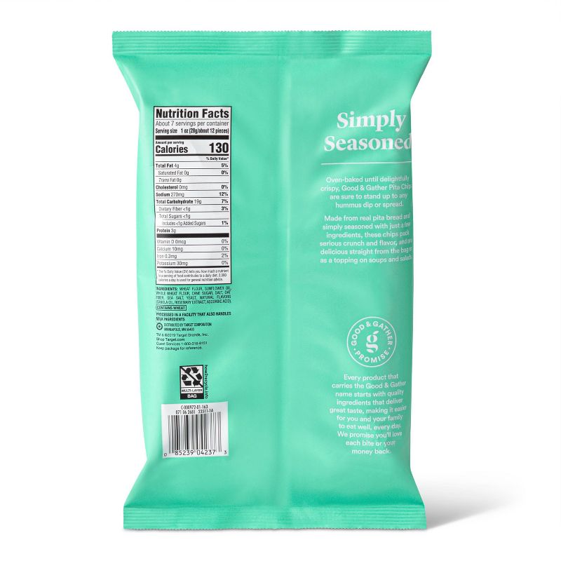 Baked Sea Salt Pita Chips - 7.3oz - Good & Gather™