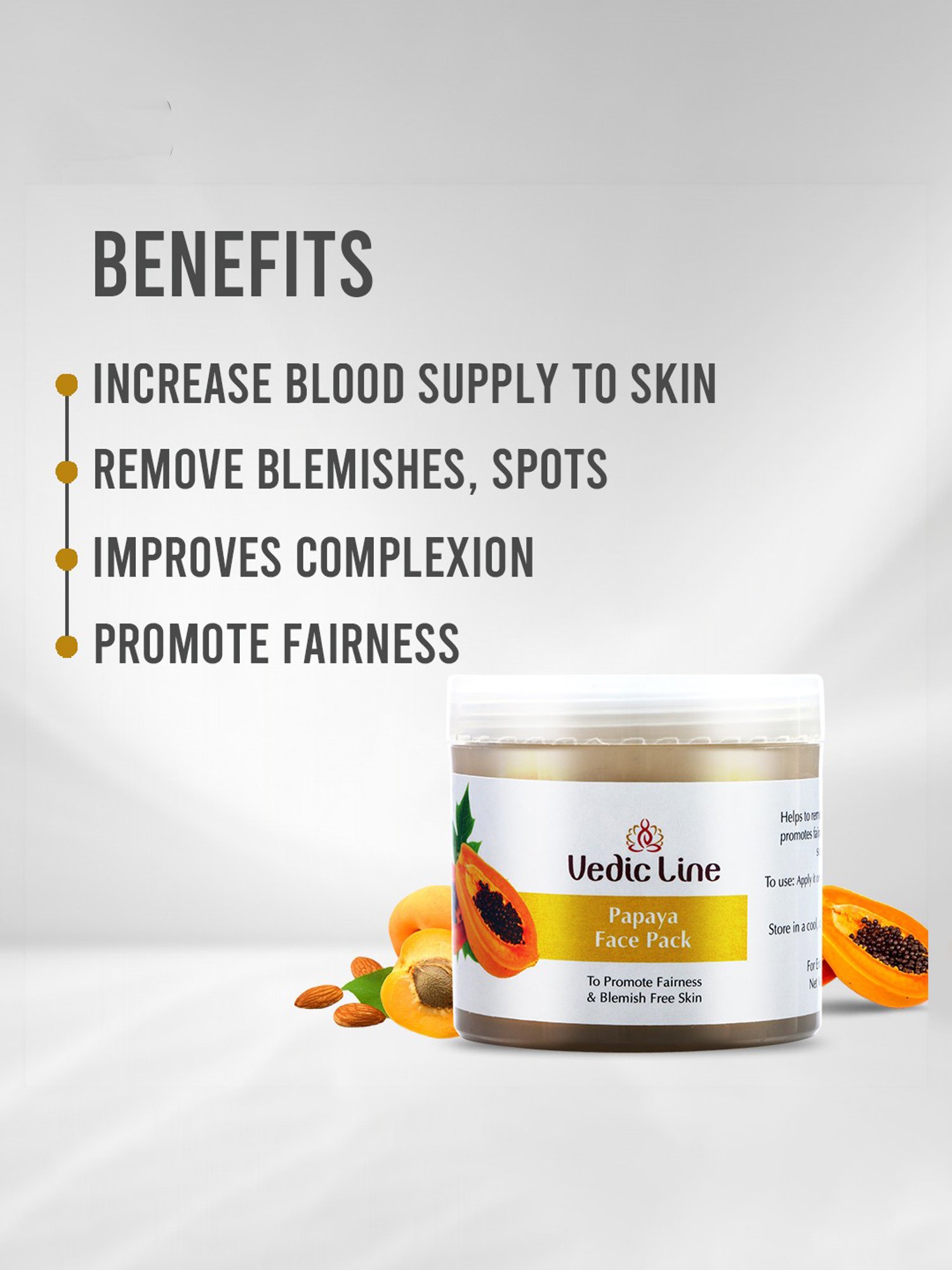 VEDIC LINE Papaya Face Pack - 100 ml