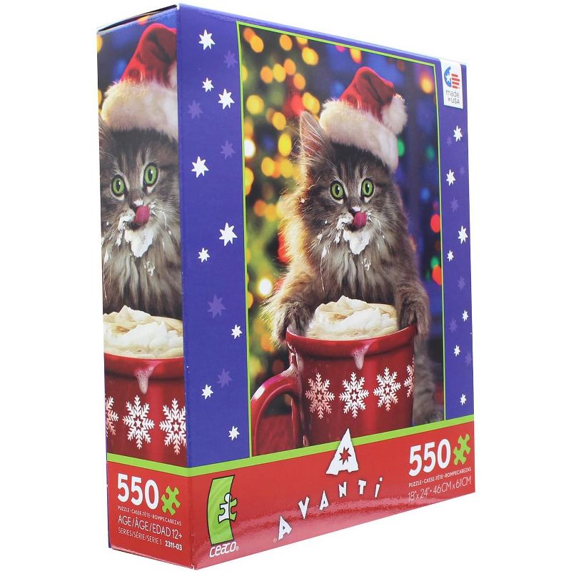 Ceaco, Inc Cocoa Kitty 550 Piece Christmas Jigsaw Puzzle